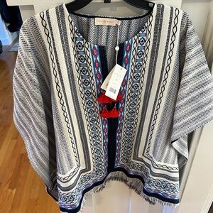 Tory Burch Blaire Poncho XS/S NEW!! $395